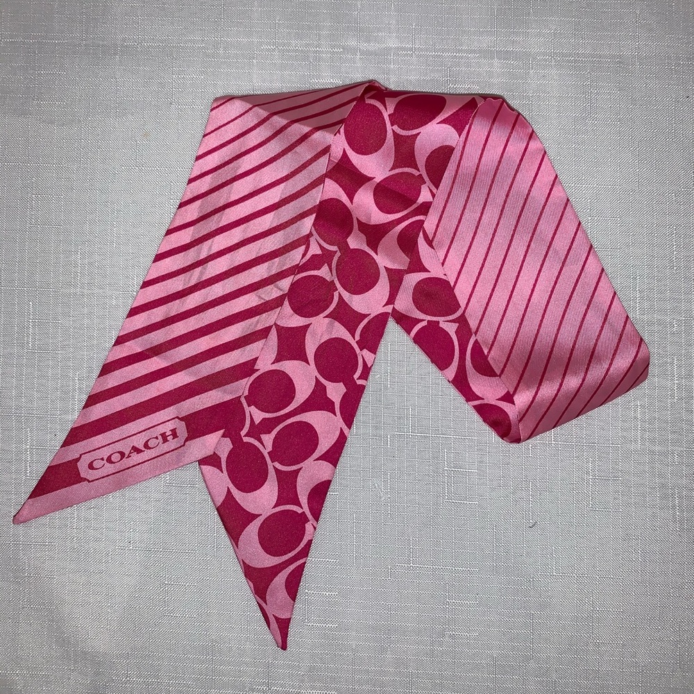 Double sided long coach scarf